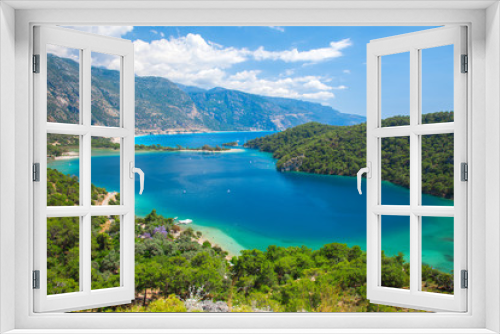 Fototapeta Naklejka Na Ścianę Okno 3D - Blue lagoon in Oludeniz, Turkey