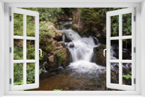 Fototapeta Naklejka Na Ścianę Okno 3D - waterfall Saut des Cuves in Vosges mountain in France