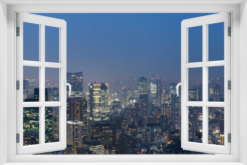 Fototapeta Naklejka Na Ścianę Okno 3D - Tokyo skyline, Japan