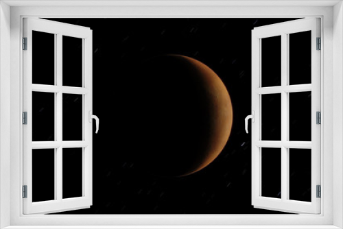 Fototapeta Naklejka Na Ścianę Okno 3D - alien desert planet, rocky exoplanet (Elements of this image furnished by NASA)