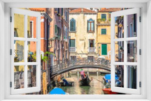 Fototapeta Naklejka Na Ścianę Okno 3D - Italy beauty, typical canal street in Venice, Venezia