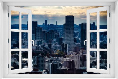 Fototapeta Naklejka Na Ścianę Okno 3D - 東京タワー展望台から見える東京の街並み