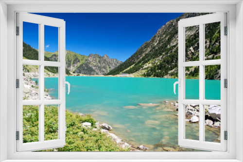 Fototapeta Naklejka Na Ścianę Okno 3D - Rives du lac de Gaube