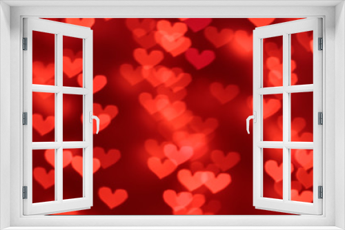 red heart background with hearts