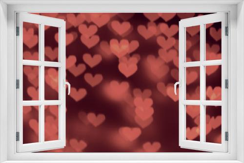 pink vintage heart background with hearts