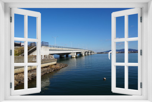 Fototapeta Naklejka Na Ścianę Okno 3D - 琵琶湖近江大橋