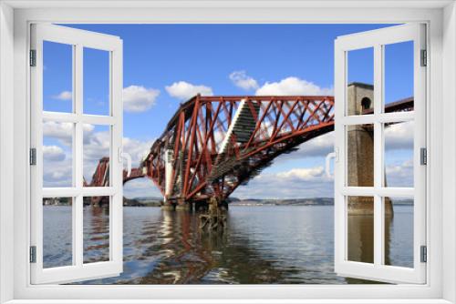 Fototapeta Naklejka Na Ścianę Okno 3D - Forth rail bridge in Queensferry, Scotland