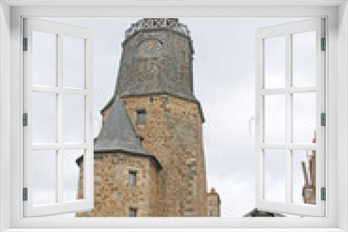 Fototapeta Naklejka Na Ścianę Okno 3D - Clock Tower, Dinan, France