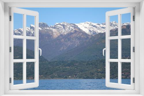 Fototapeta Naklejka Na Ścianę Okno 3D - View from Stresa at Lake Maggiore, Piedmont, Italy