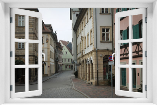 Fototapeta Naklejka Na Ścianę Okno 3D - Medieval Bamberg Street