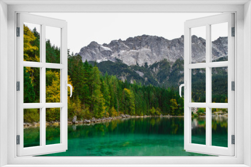 Fototapeta Naklejka Na Ścianę Okno 3D - Lake Eibsee, Germany