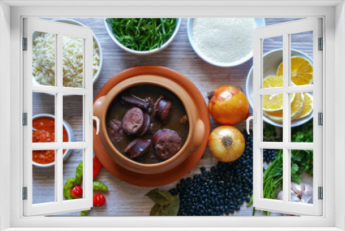 Fototapeta Naklejka Na Ścianę Okno 3D - Feijoada, traditional Brazilian food