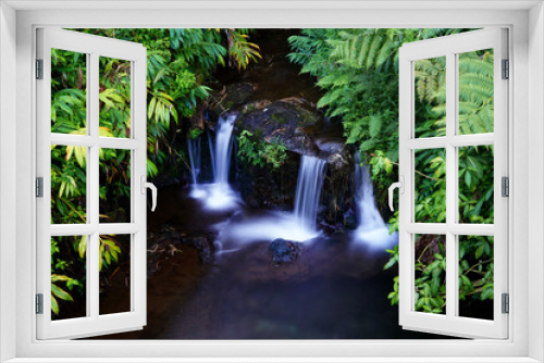 Fototapeta Naklejka Na Ścianę Okno 3D - waterfall in tropical forest