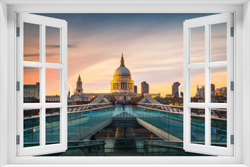 Fototapeta Naklejka Na Ścianę Okno 3D - St Paul Cathedral, London, United Kingdom