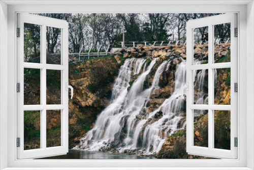 Fototapeta Naklejka Na Ścianę Okno 3D - exposure waterfall