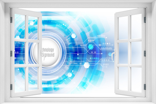 Abstract global technology concept. Digital internet communication. Connection structure. Hi-tech vector illustration eps 10