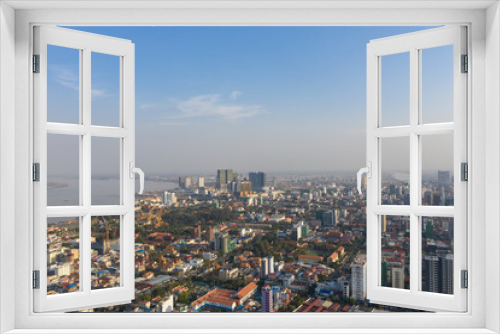 Fototapeta Naklejka Na Ścianę Okno 3D - Landscape Phnompenh on January - landsmarks Cambodia - 31 Jan 2019
