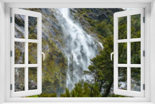 Fototapeta Naklejka Na Ścianę Okno 3D - mighty waterfalls, earland falls, southland, new zealand 11