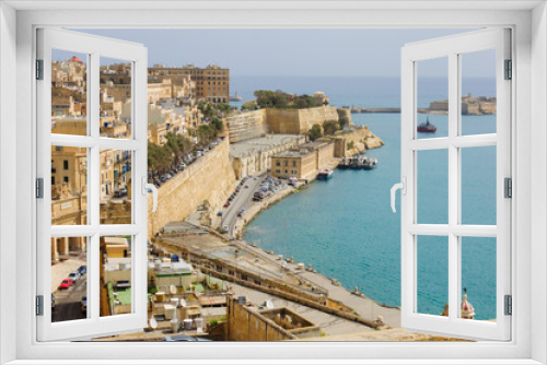 Fototapeta Naklejka Na Ścianę Okno 3D - Valleta Old city