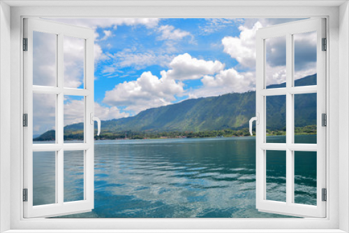 Fototapeta Naklejka Na Ścianę Okno 3D - Beautiful view of  Lake Toba. This view from Samosir Island, North Sumatra, Indonesia