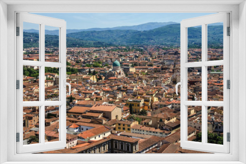 Fototapeta Naklejka Na Ścianę Okno 3D - Italian red roofs in Florence, Tuscany, Italy.