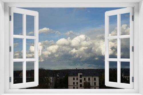 Fototapeta Naklejka Na Ścianę Okno 3D - Wolkenhimmel