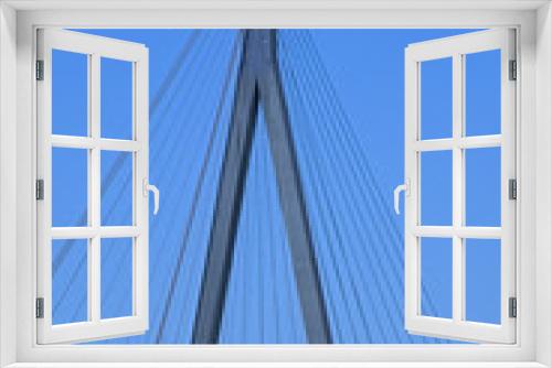 Fototapeta Naklejka Na Ścianę Okno 3D - Koehlbrand Bridge, bridge pillar, Hamburg, Germany, Europe
