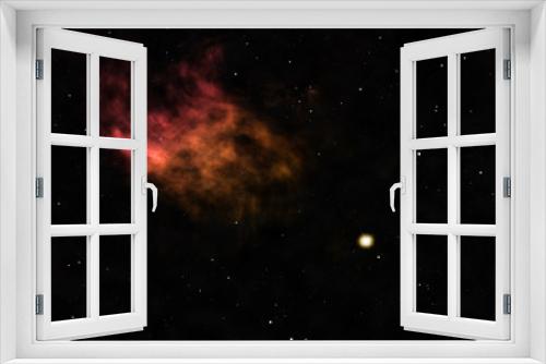 Fototapeta Naklejka Na Ścianę Okno 3D - Small part of an infinite star field. 3D rendering