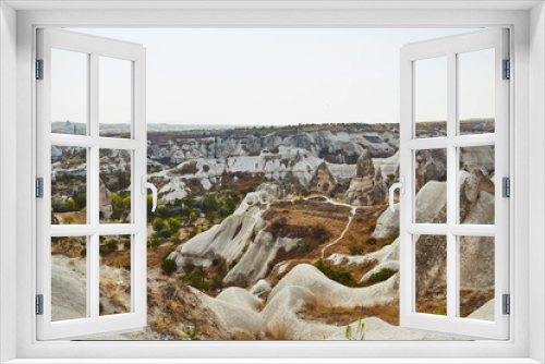 Fototapeta Naklejka Na Ścianę Okno 3D - Views of Cappadocia volcanic kanyon cave houses in Turkey