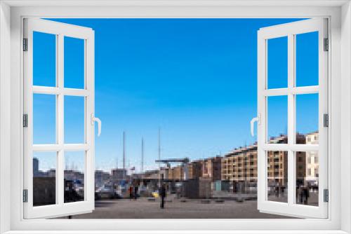 Fototapeta Naklejka Na Ścianę Okno 3D - フランス マルセイユ 旧港