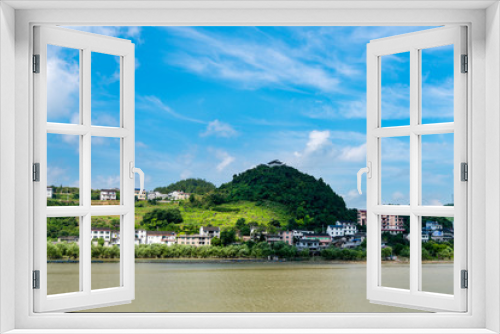 Fototapeta Naklejka Na Ścianę Okno 3D - Opposite side of the You River, viewed from Furon, Hunan, China