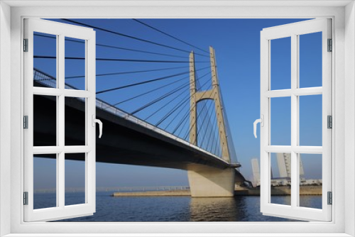 Fototapeta Naklejka Na Ścianę Okno 3D - 大阪湾に架かる橋