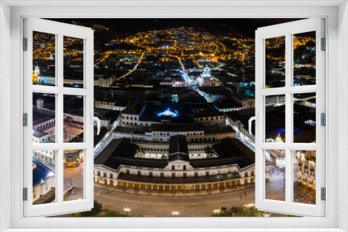 Fototapeta Naklejka Na Ścianę Okno 3D - Nocturnal Quito