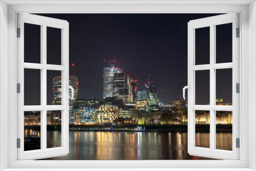 Fototapeta Naklejka Na Ścianę Okno 3D - City of London at night