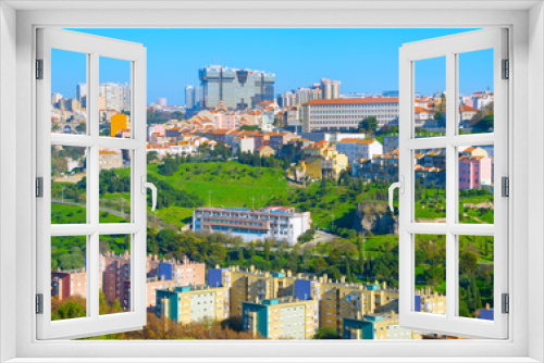 Fototapeta Naklejka Na Ścianę Okno 3D - Cityscape modern architecture Lisbon, Porutgal