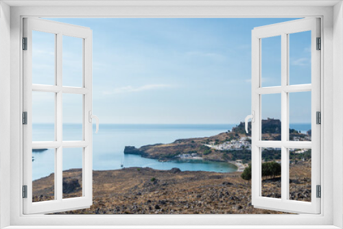 Fototapeta Naklejka Na Ścianę Okno 3D - Lindos on the island of Rhodes