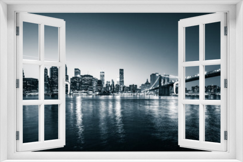 Fototapeta Naklejka Na Ścianę Okno 3D - New York Brooklyn bridge