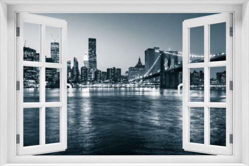 Fototapeta Naklejka Na Ścianę Okno 3D - New York Brooklyn bridge
