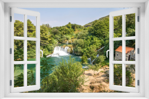 Fototapeta Naklejka Na Ścianę Okno 3D - Parco Naturale di Krka (Croazia)