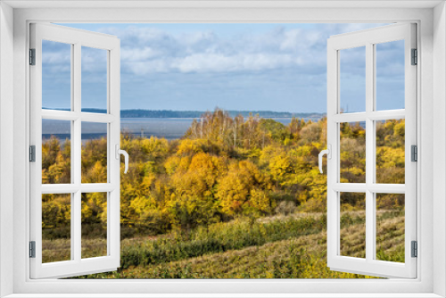 Fototapeta Naklejka Na Ścianę Okno 3D - piękny jesienny krajobraz