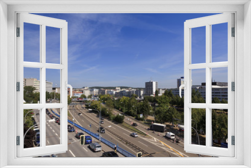 Fototapeta Naklejka Na Ścianę Okno 3D - Saarbrücken Skyline