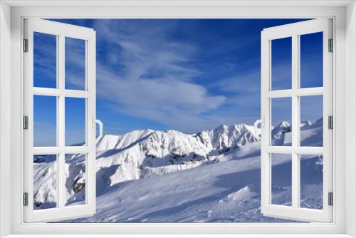 Fototapeta Naklejka Na Ścianę Okno 3D - Tatry Tatrzański Park Narodowy zima TPN Góry zagrożenie lawinowe