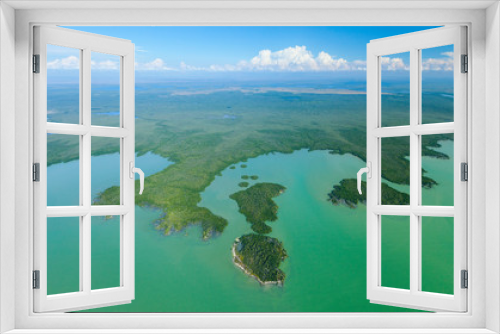 Fototapeta Naklejka Na Ścianę Okno 3D - Aerial view, Everglades Natuional Park, FLORIDA, USA, AMERICA