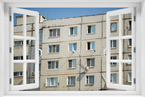Fototapeta Naklejka Na Ścianę Okno 3D - facade of a residential building