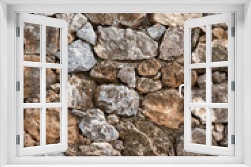 Fototapeta Naklejka Na Ścianę Okno 3D - texture stone wall background