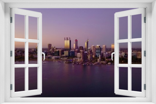 Fototapeta Naklejka Na Ścianę Okno 3D - Perth City Skyline 