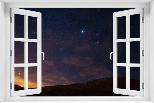 Fototapeta Naklejka Na Ścianę Okno 3D - Estrellas y Montañas