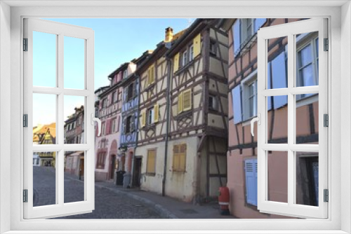 Fototapeta Naklejka Na Ścianę Okno 3D - Maisons typique alsaciennes 