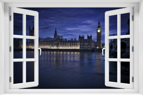 Fototapeta Naklejka Na Ścianę Okno 3D - London by night