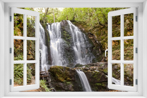 Fototapeta Naklejka Na Ścianę Okno 3D - Landscape of Koleshino waterfalls cascade in Belasica Mountain, Novo Selo, Republic of North Macedonia